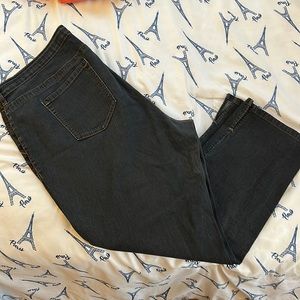 Avenue faded black jeans.